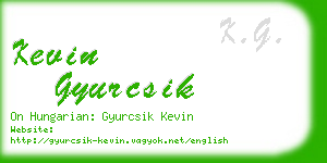 kevin gyurcsik business card